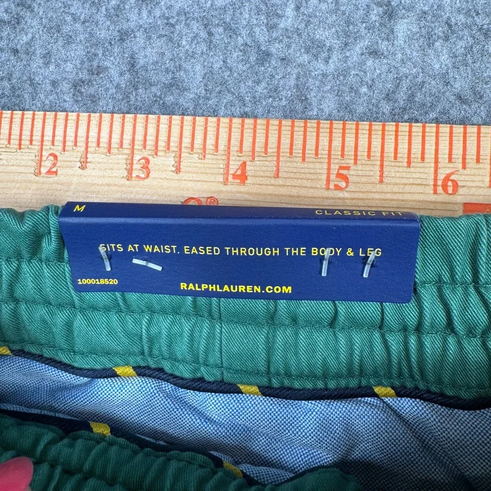 Polo Ralph Lauren Chino Pants Mens Md Green Classic Elastic Waist  MSRP $115 NEW